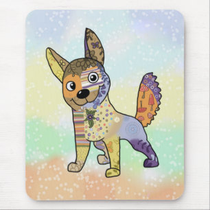 Hund kunterbunt  mousepad