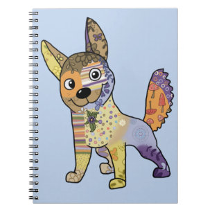 Hund Kunterbunt Notizblock