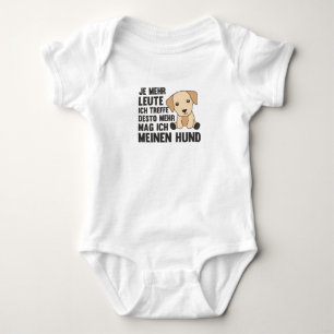 Hund Labrador Brown mag keine Hunde Baby Strampler