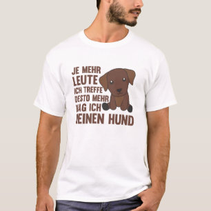 Hund Labrador Brown mag keine Hunde T-Shirt