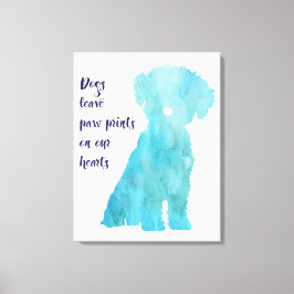 Hund liebt Bichon Frise Stil zeitgenössischen Druc Leinwanddruck