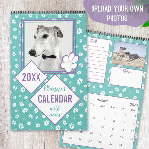 Hund liebt Ihre eigenen Fotos Paare auf aquamarine Kalender