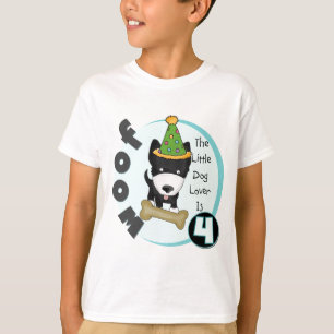 Hund Lover 4. Geburtstag T - Shirt und Geschenke