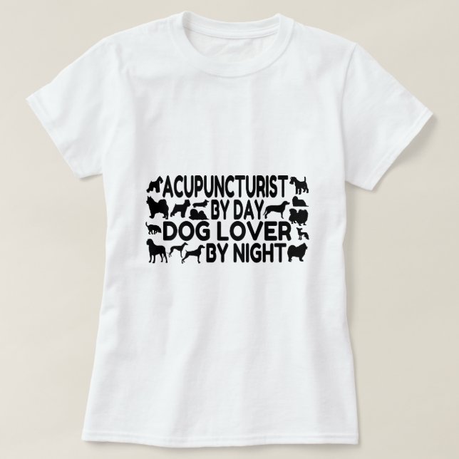 Hund Lover Akupunkturist T-Shirt (Design vorne)
