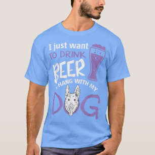 Hund Lover Beer Lover Drink Bier Hang mit Hund T-Shirt