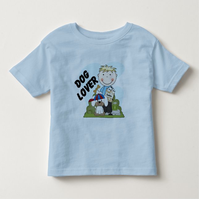 Hund Lover Blond Boy T Shirts und Geschenke (Vorderseite)