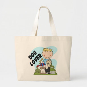 Hund Lover Blond Boy T Shirts und Geschenke Jumbo Stoffbeutel