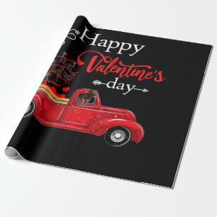 Hund Lover   Chocolate Labrador Happy Valentine Geschenkpapier
