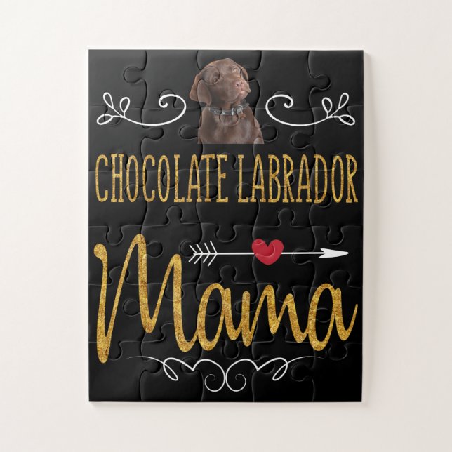 Hund Lover | Chocolate Labrador Mama (Vertikal)