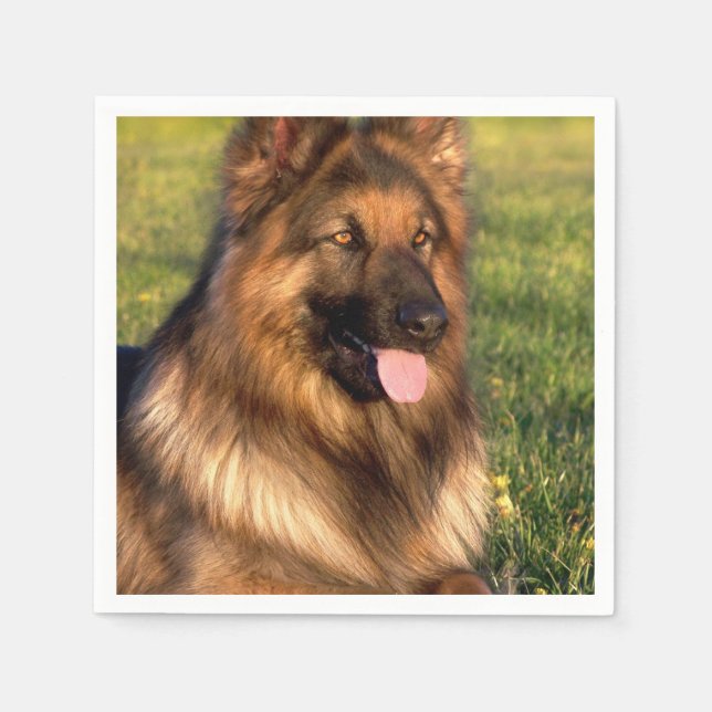 Hund Lover Custom Personalisiert Pet Foto Serviette (Vorderseite)