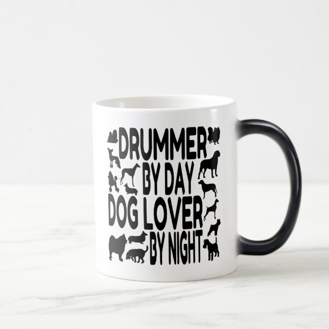 Hund Lover Drummer Verwandlungstasse (Rechts)
