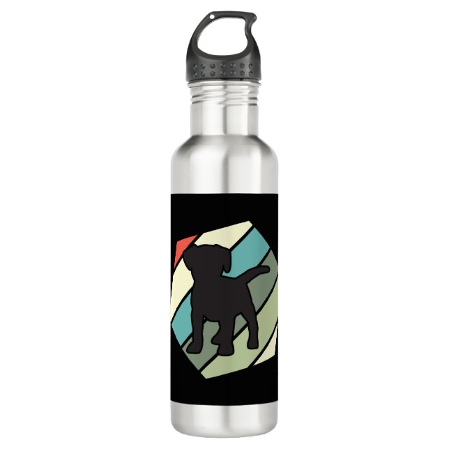 Hund Lover Edelstahlflasche (Vorderseite)