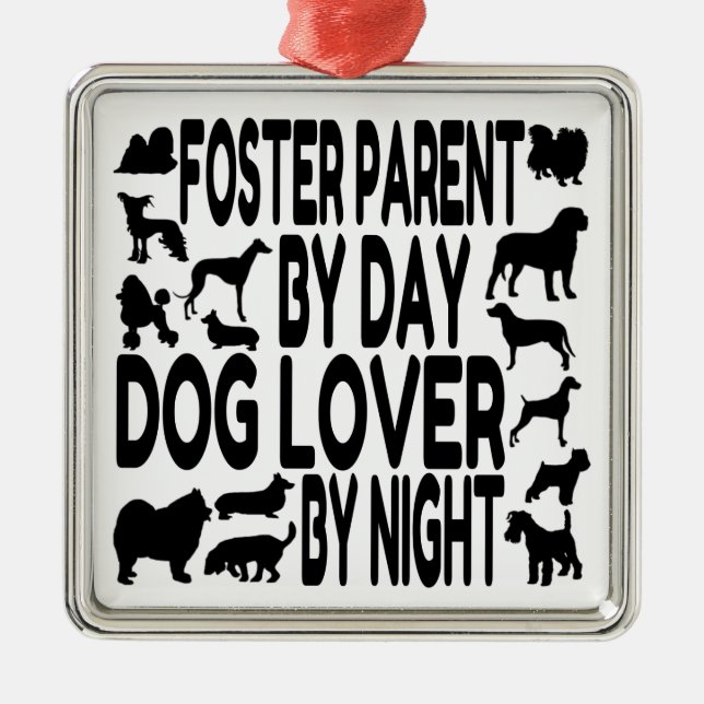 Hund Lover Foster Parent Ornament Aus Metall (Vorne)