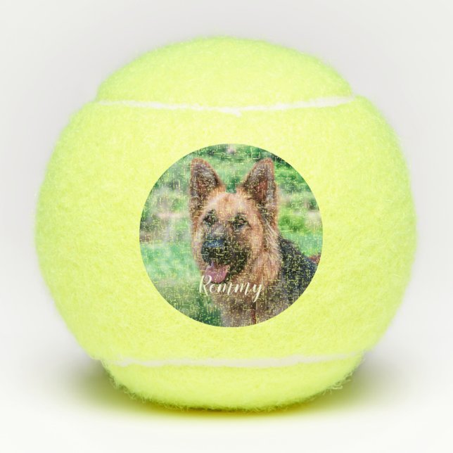 Hund Lover - Foto Hund Vater Hund Foto Tennisbälle (Vorderseite)