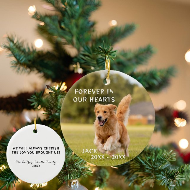 Hund Lover Foto Pet Memory Ornament (Von Creator hochgeladen)