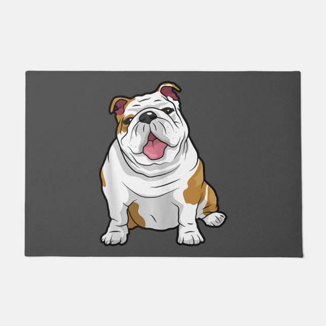 Hund Lover | Funny English Bulldog Welppy Gift Fußmatte (Vorderseite)