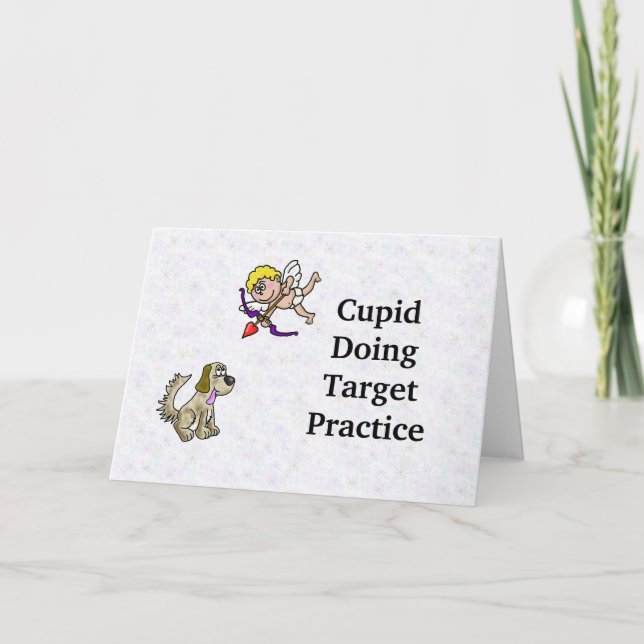 Hund Lover Funny Valentine's Day Card Karte (Vorderseite)