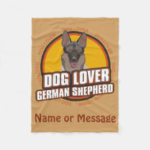 Hund Lover German Shepherds Individuelle Name oder Fleecedecke