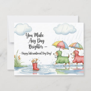 Hund Lover Golden Retriever Postkarte