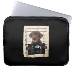 Hund Lover   Guilty Chocolate Labrador Bad Dog Laptopschutzhülle