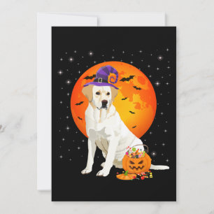 Hund Lover Halloween-Labrador auf Trick oder Tre Karte