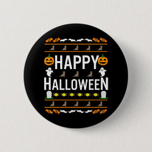 Hund Lover   Happy Halloween Chocolate Labrador Button
