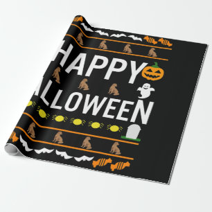 Hund Lover   Happy Halloween Chocolate Labrador Geschenkpapier