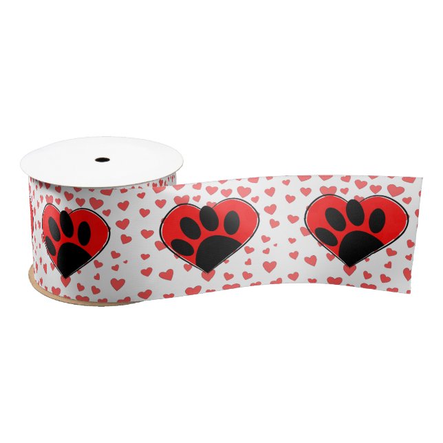 Hund Lover hört überall Satinband (Spule)