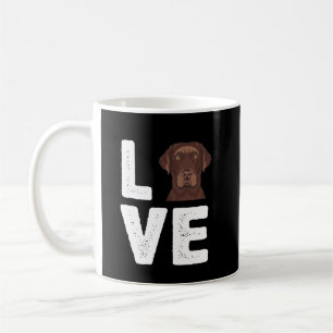 Hund Lover I Liebe Chocolate Labrador Kaffeetasse