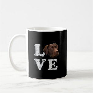 Hund Lover I Liebe Chocolate Labrador Retriever Kaffeetasse