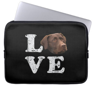 Hund Lover I Liebe Chocolate Labrador Retriever Laptopschutzhülle