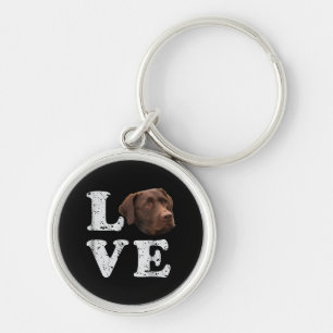 Hund Lover I Liebe Chocolate Labrador Retriever Schlüsselanhänger