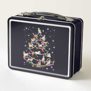 Hund Lover Labrador Christmas Tree Metall Brotdose