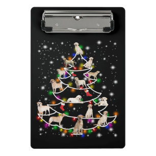 Hund Lover   Labrador Christmas Tree Mini Klemmbrett