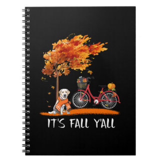 Hund Lover | Labrador Retriever Es ist Fall Y'all Notizblock