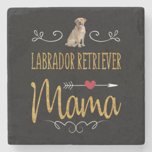 Hund Lover   Labrador Retriever Mama Steinuntersetzer