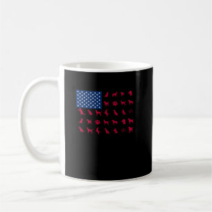 Hund Lover Labrador Retriever USA American Flag Kaffeetasse