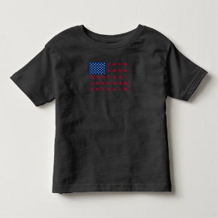 Hund Lover   Labrador Retriever USA American Flag Kleinkind T-shirt