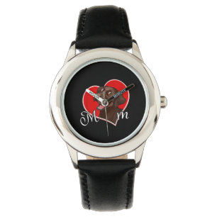 Hund Lover Liebe Herzschokolade Labrador Mama Armbanduhr