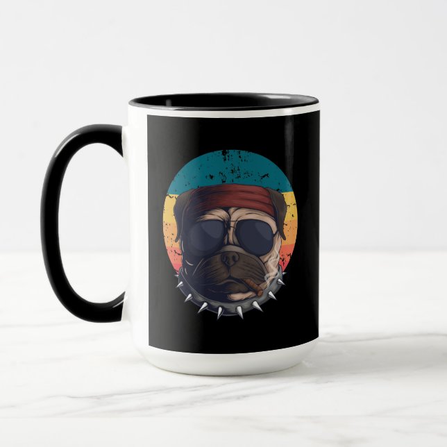 Hund Lover Mops Tasse (Links)