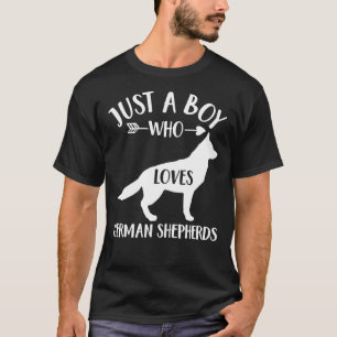 Hund Lover Nur ein Junge, der deutsche Hirten Lieb T-Shirt