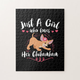 Hund Lover nur ein Mädchen, das ihre Chihuahua Li
