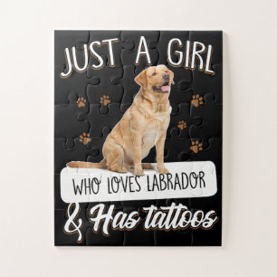 Hund Lover Nur ein Mädchen, das Labrador Tattoos