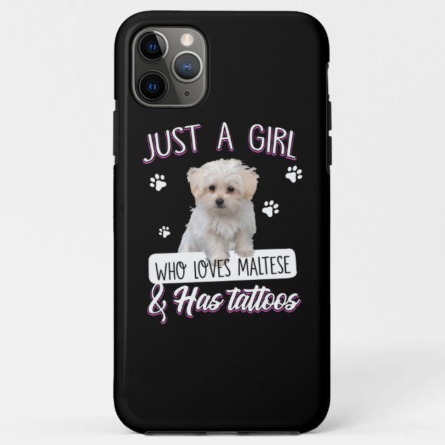 Hund Lover | Nur ein Mädchen, das Maltesisch & Tat Case-Mate iPhone Hülle (Rückseite)