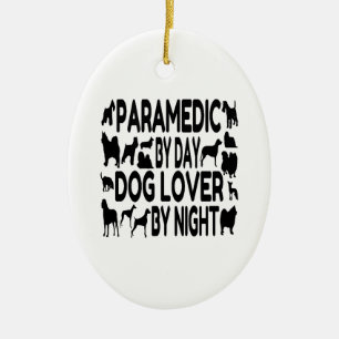 Hund Lover Paramedic Keramik Ornament