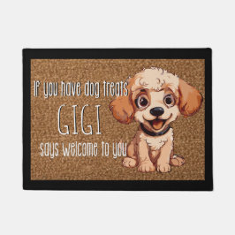 Hund Lover Personalisiert Poodle Hund Welpenname Fußmatte