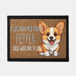 Hund Lover Personalisiert Welsh Corgi Welppy Name Fußmatte