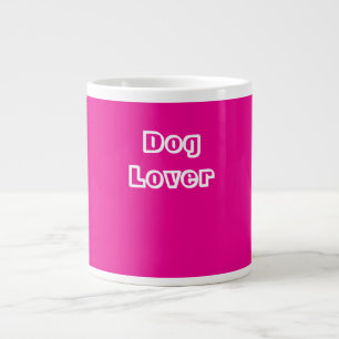Hund Lover Pet Vet Besitzer Hot Pink Geschenk Jumbo-Tasse