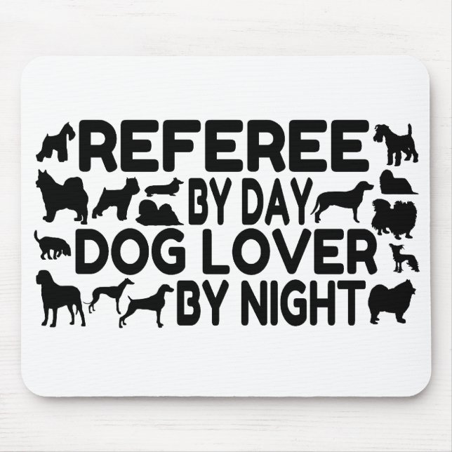 Hund Lover Schiedsrichter Mousepad (Vorne)
