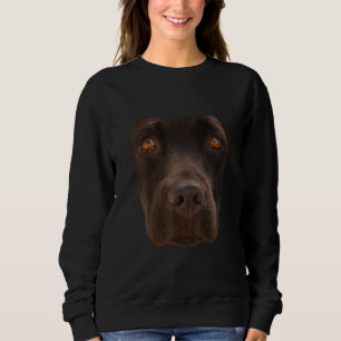 Hund Lover Schokolade Labrador Dark Brown Dog Fa Sweatshirt